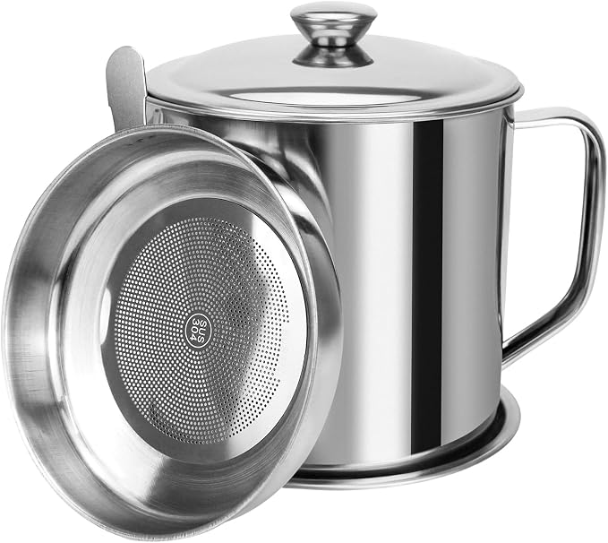 Bacon Grease Container, Kitchen Oil Container Can by GOLF