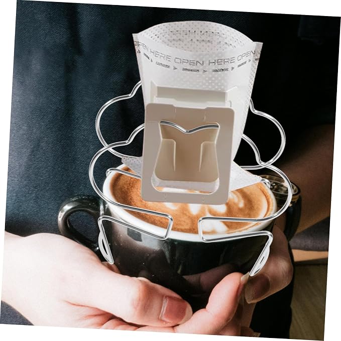 HEALLILY Hand Brewed Coffee Holder Filter Bag Rack Strong Hanging Ear Drip - Image 7