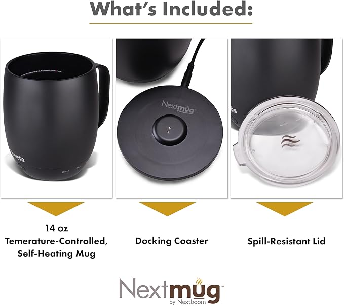 Nextmug - Temperature-Controlled, Self-Heating Coffee Mug - Image 3
