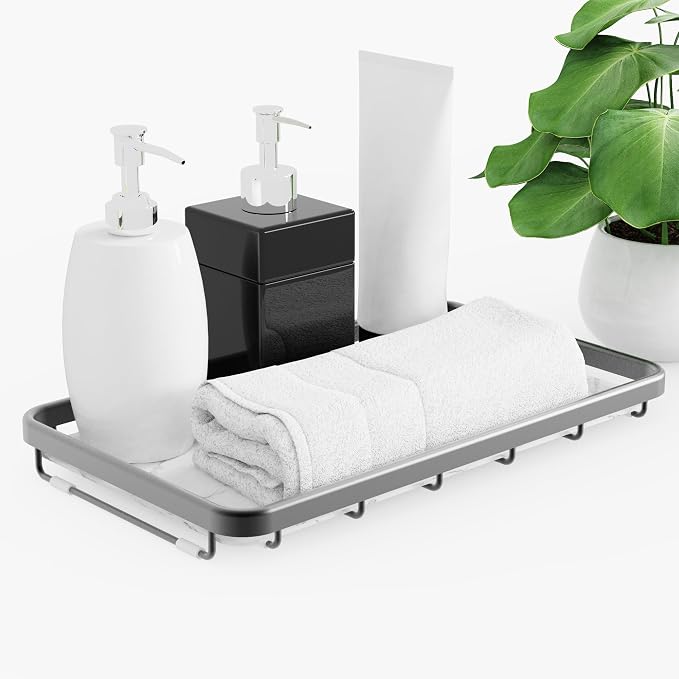 Counter Organizer for Bathroom, Kitchen or Coffee Bar, Metal Shelf - Image 5