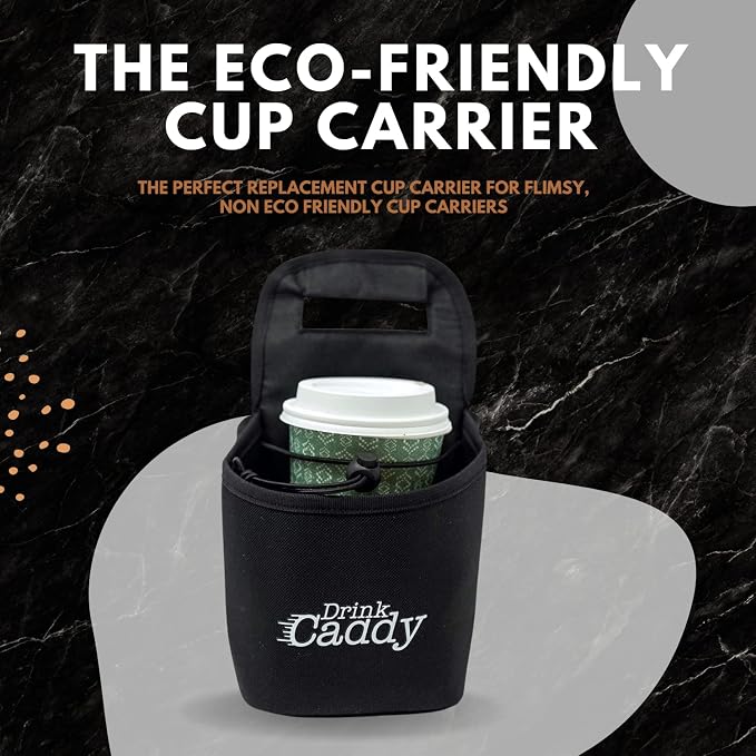 Drink Caddy Portable Drink Carrier and Reusable Coffee Cup Holder - Image 2