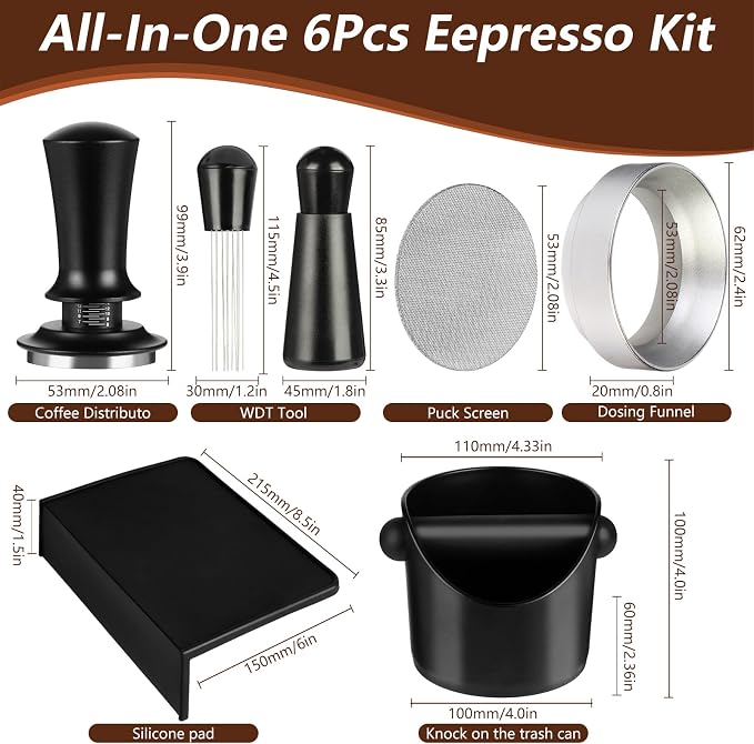Espresso Accessories, Coffee Tamper Tools Set - Image 3
