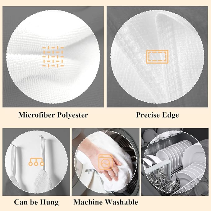 Coffee Kitchen Towel Vintage Coffee Beans Brewing Equipment Linen Texture Quick - Image 5