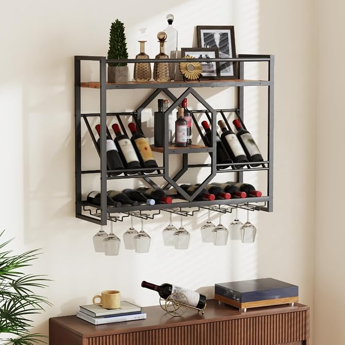 HOOBRO Wall Mounted Wine Rack - Image 4