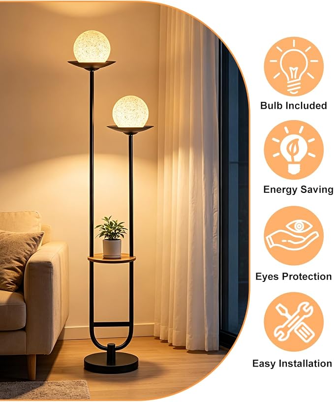 Lightdot 63IN Black Floor Lamp - Image 4