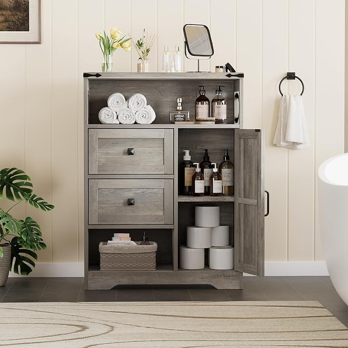 Vabches Farmhouse Buffet Sideboard Cabinet - Image 5