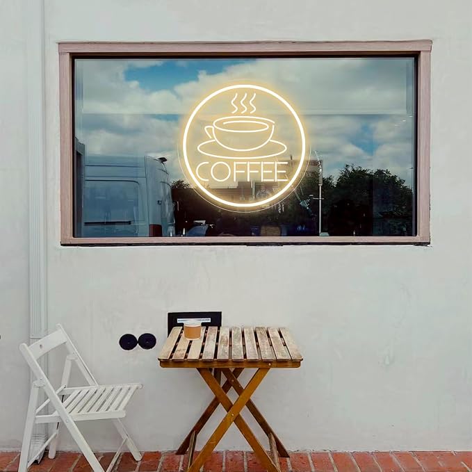 Coffee Cup Neon Sign For Wall Decor, Powered by USB 3D Engrave Art Light - Image 3