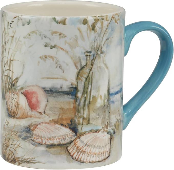 Coastal Landscape 16 oz. Ceramic Mugs – Set of 4 Assorted Beach Designs - Image 4
