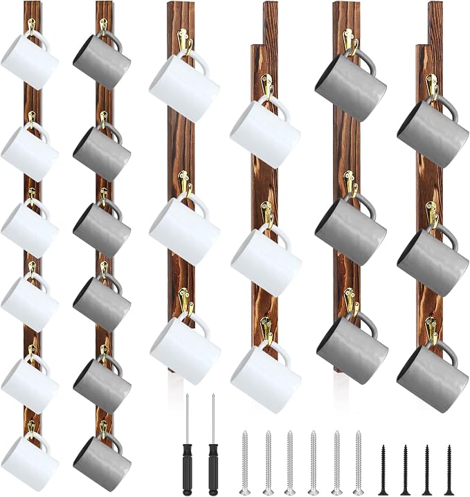 2 Pack Coffee Mug Wall Rack by Unknown