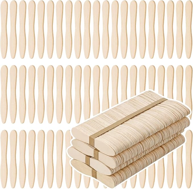 400 Pcs Small Wooden Spoons, Mini Disposable Ice Cream Tasting Spoons, 3 Inch by Unknown