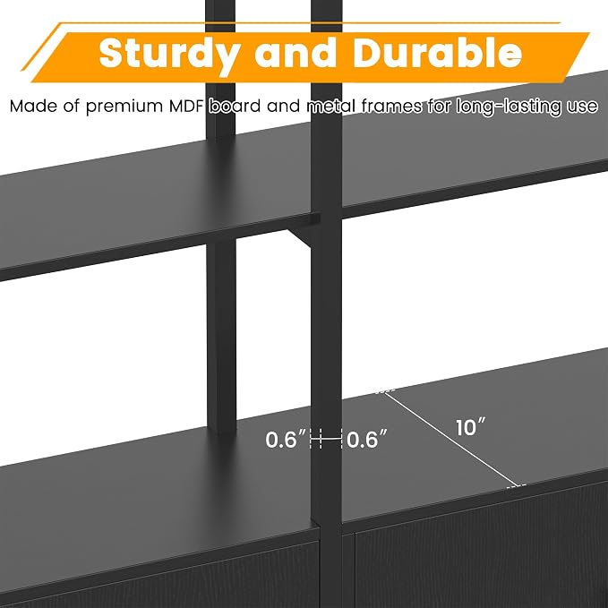 85.8" Tall Arched Bookshelf - Image 8