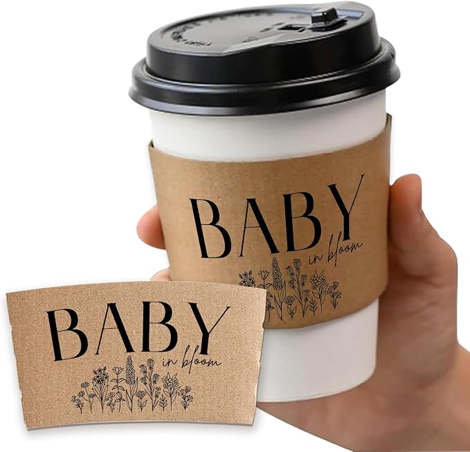 20 Counts A Baby Is Brewing, Coffee Cup Sleeves by BONETAT