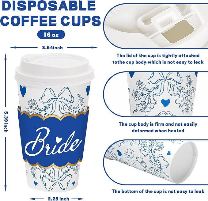 JarThenaAMCS 50 Sets Wedding Coffee Cups - Image 2