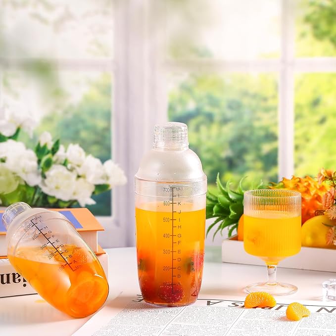 Lallisa 8 Pcs Plastic Cocktail Shaker Set Drink Shaker Mixer - Image 5