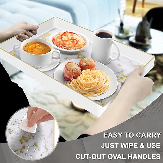 MAONAME White Decorative Tray - Image 3