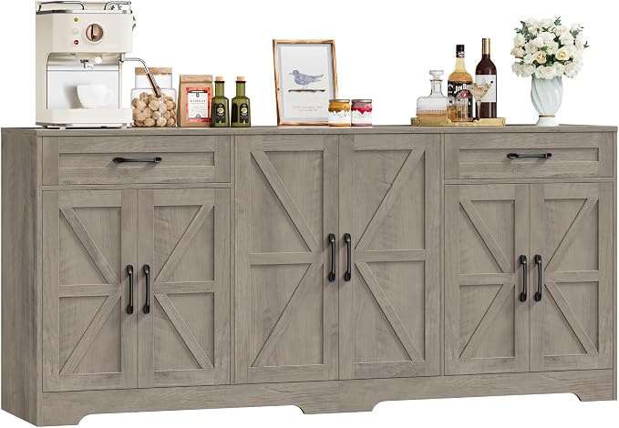 BOTLOG 71” Large Sideboard Buffet Cabinet by BOTLOG