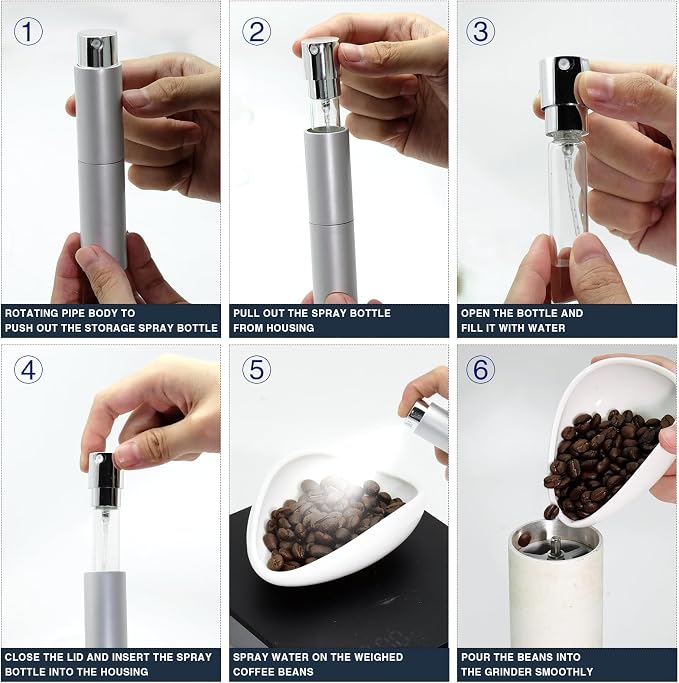Coffee Bean Dosing Cup and Spray Bottle Set - Image 6