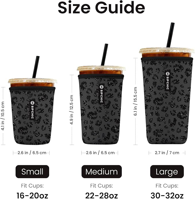 Iced Coffee Sleeve – Neoprene Reusable Cup Sleeves - Image 4