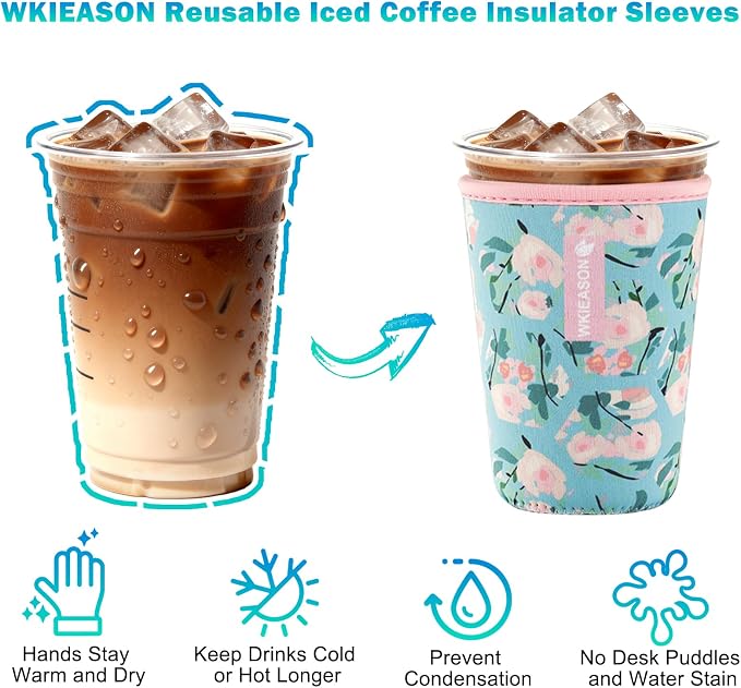 Reusable Iced Coffee Insulator Sleeve - Image 3