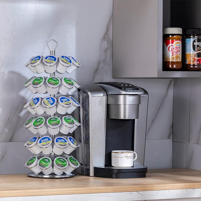 K cup Holder Storage Coffee Capsules Pod Holder Carousel 6 Tier Compatible - Image 7