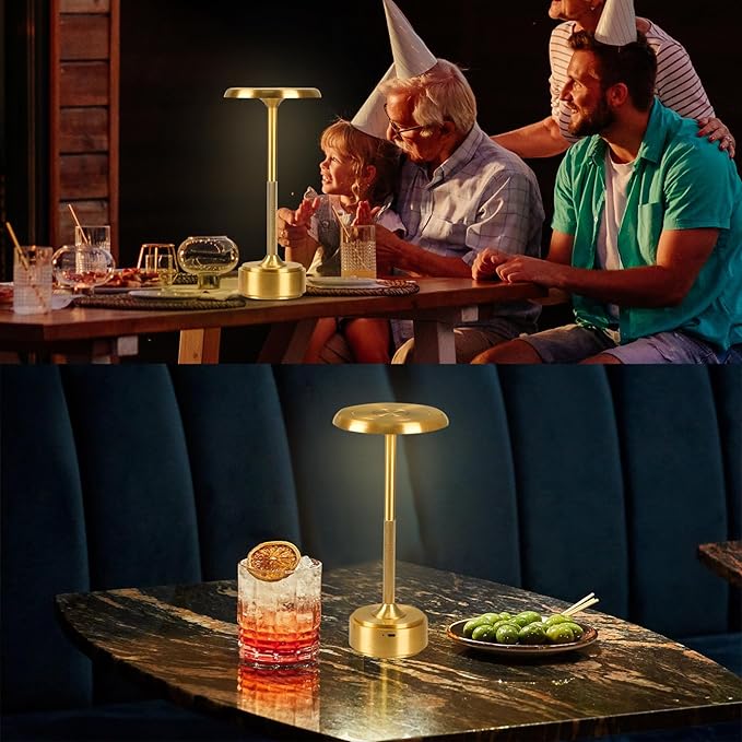 HAPYGI 5200mAh Rechargeable Cordless LED Table Lamps Touch Sensor Light - Image 5