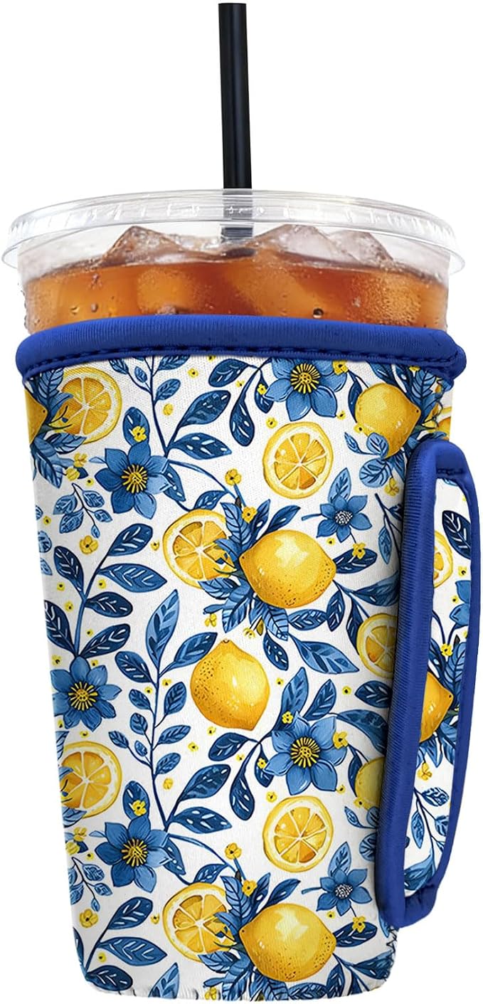 Reusable Insulated Neoprene Iced Coffee Sleeve by Cavllson