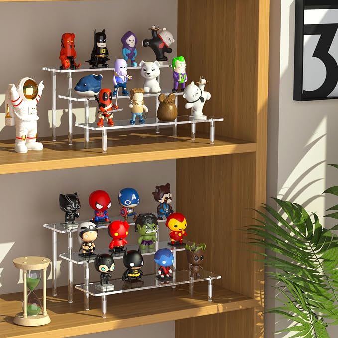 3 Tier Acrylic Display Risers, Large Perfume Organizer Stand, Display Shelves - Image 6