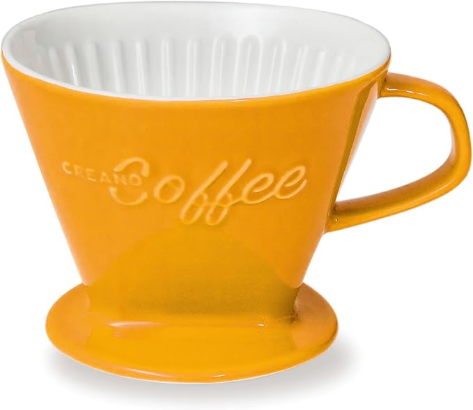 Creano XXL Porcelain Coffee Dripper Saffron by Creano