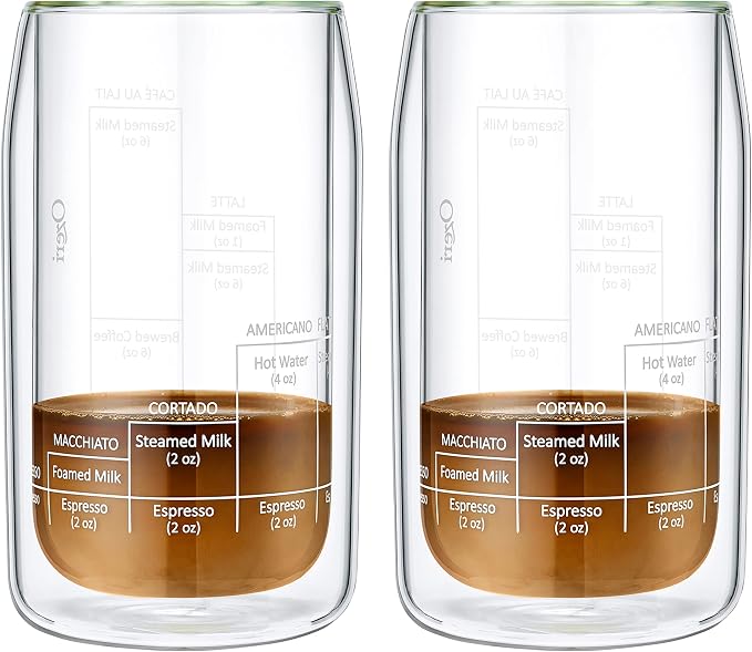 Ozeri Moderna Artisan Series Double Wall Barista Coffee Glass, 15 oz - Image 7