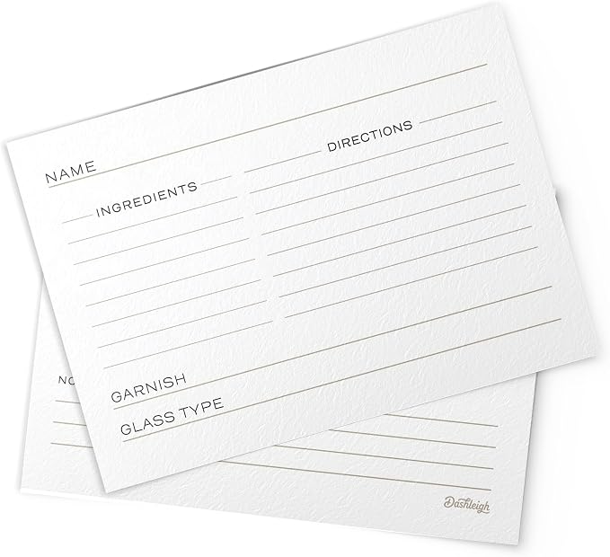 Cocktail Recipe Cards, 4x6 inches, Double Sided - Image 8