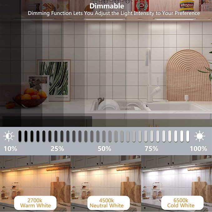 LAMPAOUS LED Under Counter Lights Fixtures - Image 5