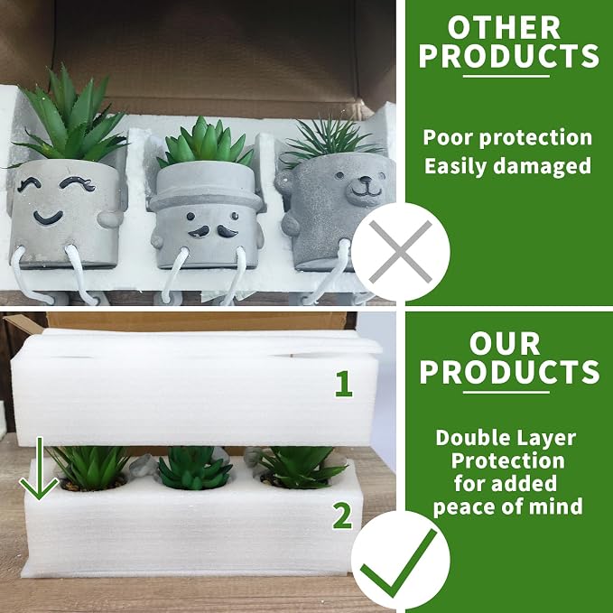 Zerzsy 3pcs Creative Artificial Succulents - Image 6