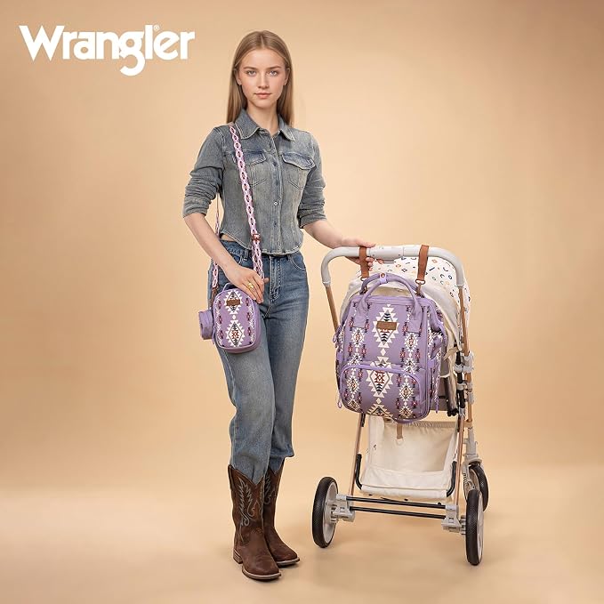 Montana West Wrangler Callie Diaper Bag Backpack - Image 5