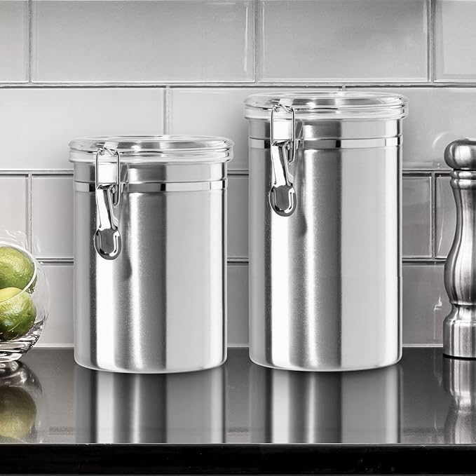 OGGI Stainless Steel Kitchen Canister 47oz - Image 2