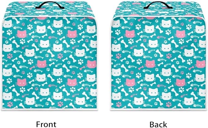 Cat'S Paw Print Bone Coffee Machine Covers Folding Covers - Image 2