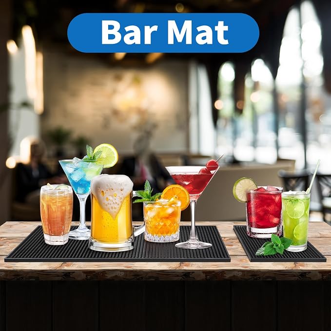 Premium Bar Mat, Premium A Bar Above Heavy Duty Bar Mat, 0.4in Thick Durable - Image 4