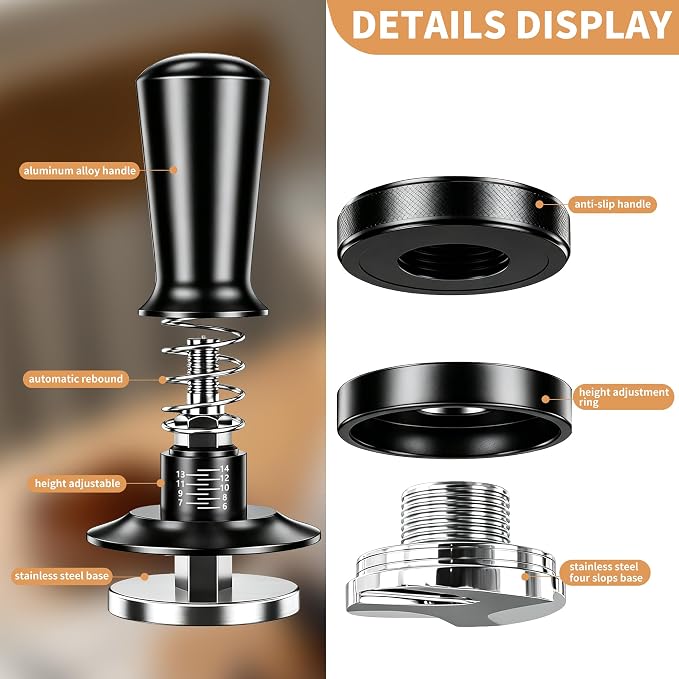 7-Piece 51mm Espresso Accessories Kit, Espresso Machine Tools - Image 4