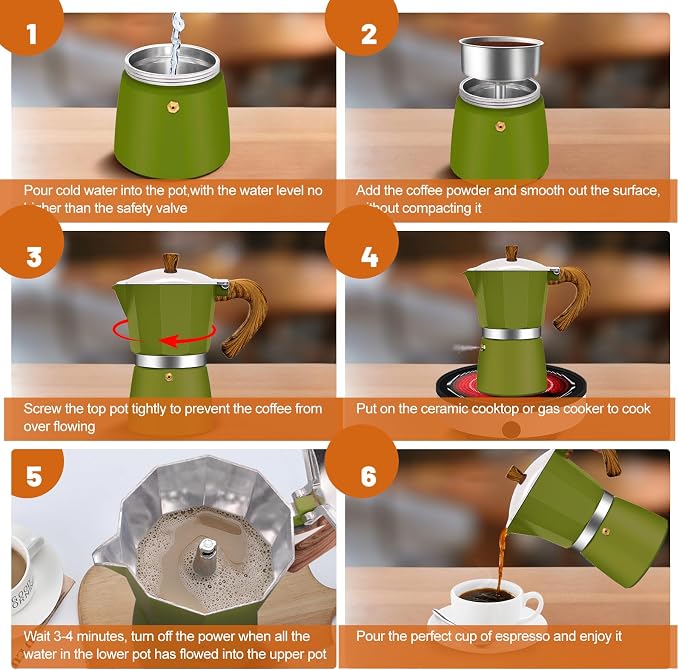12 Cup Aluminum Espresso Stovetop Moka Pot Express Coffee Maker Percolator - Image 8