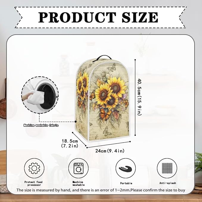 Sunflower Butterfly Blender Dust Cover - Image 6