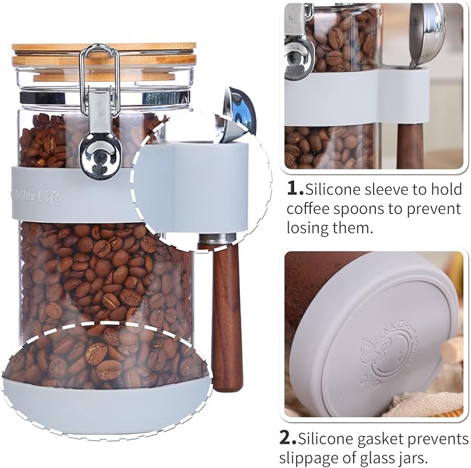 KKC 1.2L Airtight Glass Food Storage Jar - Image 6