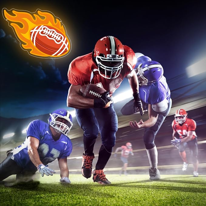 Football Neon Sign for Wall Art Decor, Football Decor for Man Cave Teens Boys - Image 2
