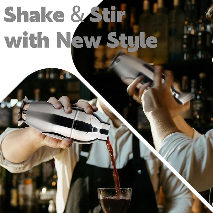 Penguin Cocktail Shaker, Bartender Shakers 17oz - Image 7