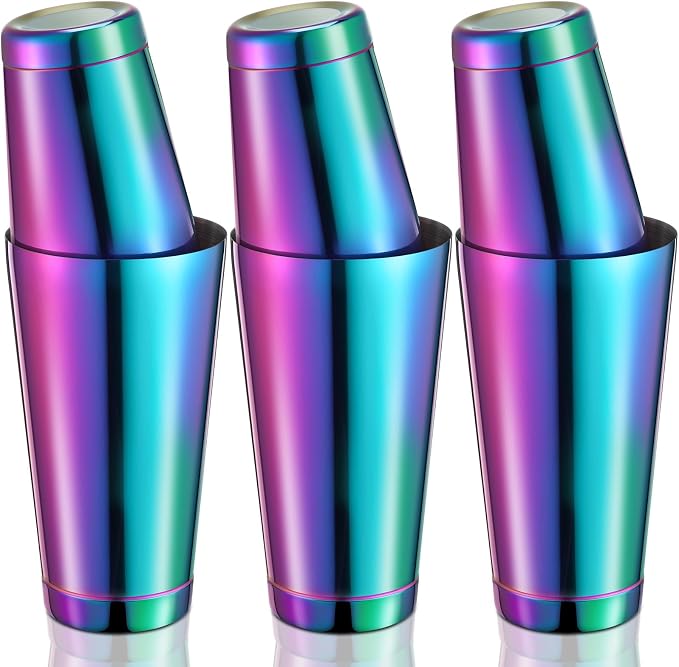 Sabary 6 Pcs Cocktail Shakers Professional Bar Shaker Boston Set Stainless by Sabary