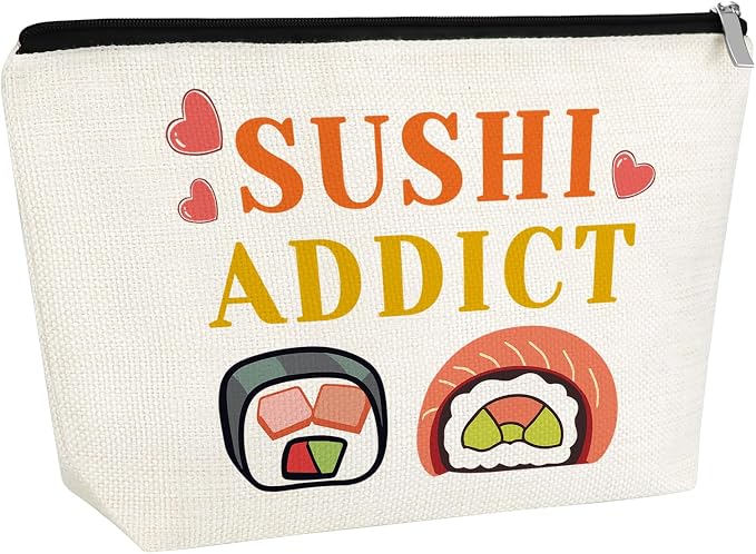 Sushi Lover Gifts Sushi Gift For Women Sushi Makeup Bag Japanese Cuisine Lover by Gfhzdmf