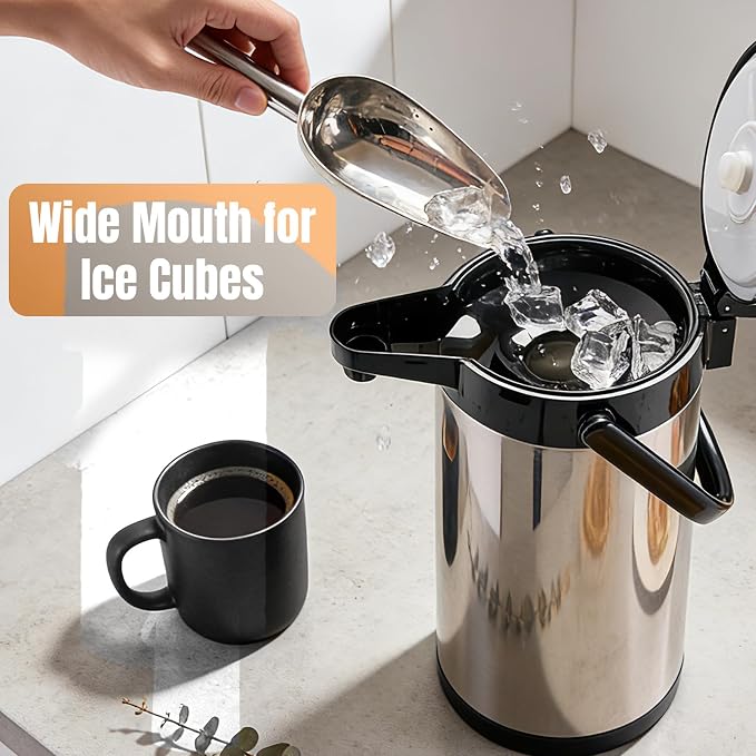 Upgraded Airpot Coffee Carafe - 84oz/2.5L Coffee Carafe - Image 7