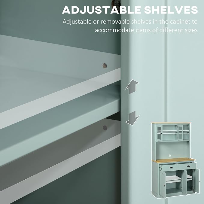 HOMCOM Kitchen Pantry Storage Cabinet - Image 5