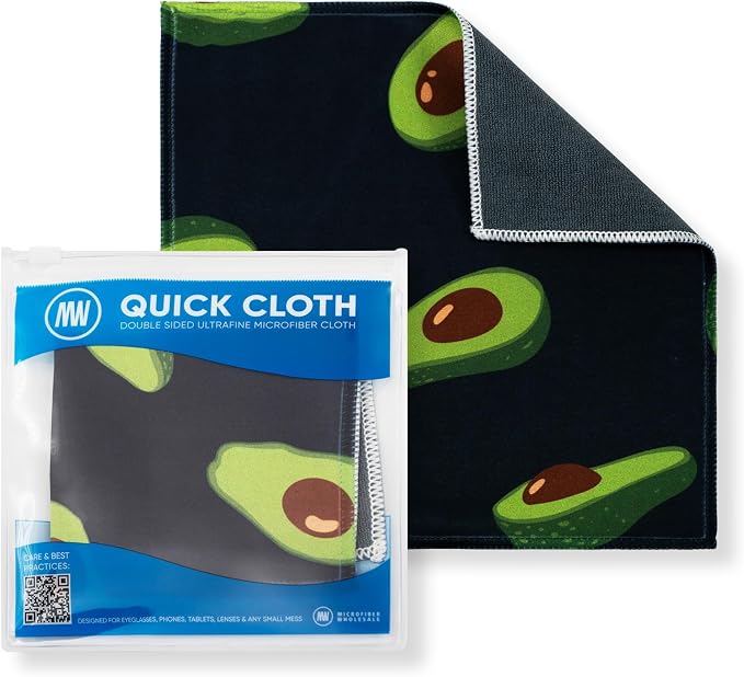 Microfiber Wholesale Quick Cloth Glasses Cleaning Cloths–8x8 Avocado 1-Pack by MicrofiberWholesale