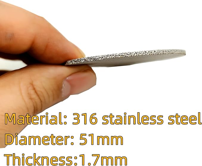 2 Packs Espresso Puck Screen 51mm, Reusable 1.7mm Thickness 150μm 316 Stainless - Image 5