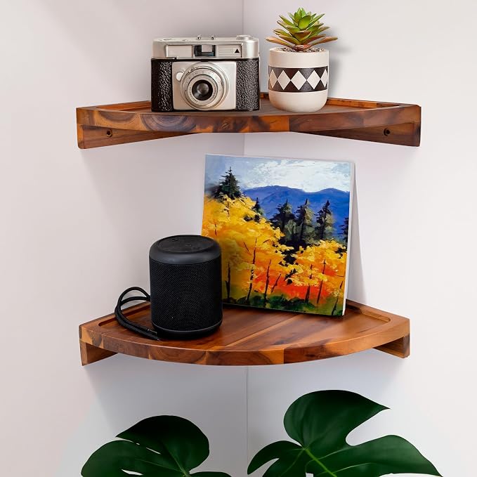 Demigo Floating Round Corner Shelves - Image 7
