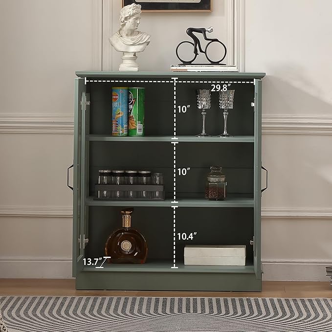 FOREST GRAVITY 31.5'' Small Display Buffet Cabinet - Image 6